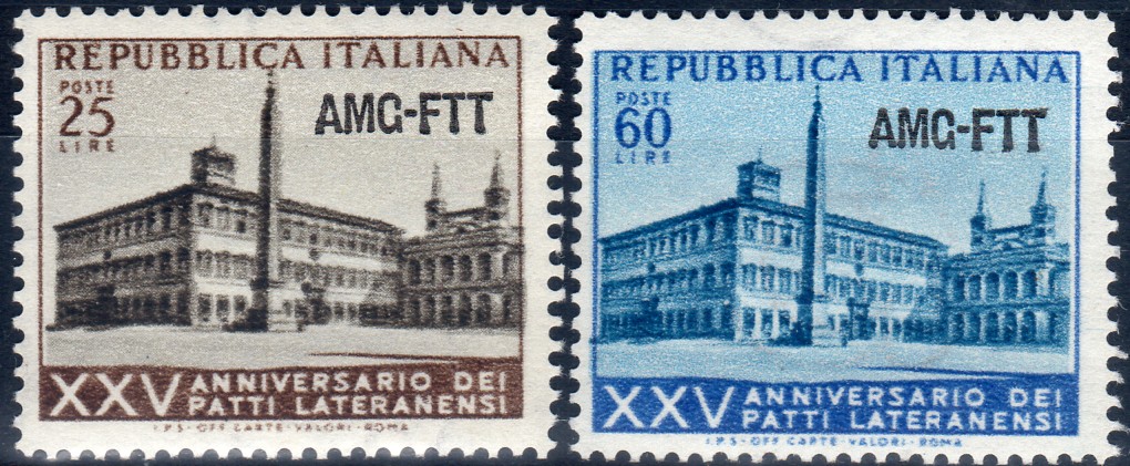 1954 Trieste "A" Patti Lateranensi Congiunta
