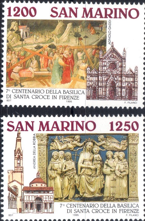 1995 San Marino Basilica S.Croce Arno Congiunta