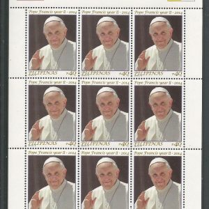2014 Filippine Pontificato Papa bergoglio minifoglio congiunta