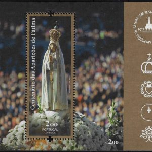 2017 Portogallo Fatima Foglietto congiunta