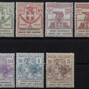 1925 Enti Parastatali Cassa infortuni lavoro serie completa