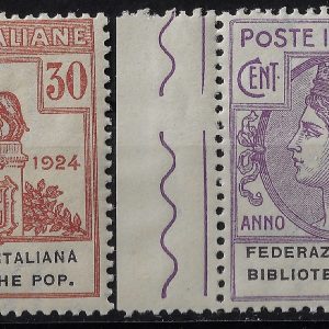 1925 Enti Parastatali Biblioteche Popolari serie completa
