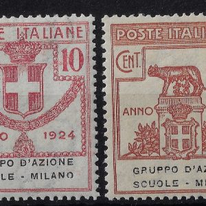 1925 Enti Parastatali Gruppo Scuole Milano serie completa