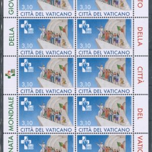2023 Giornata Gioventù Lisbona ritirato Minifoglio