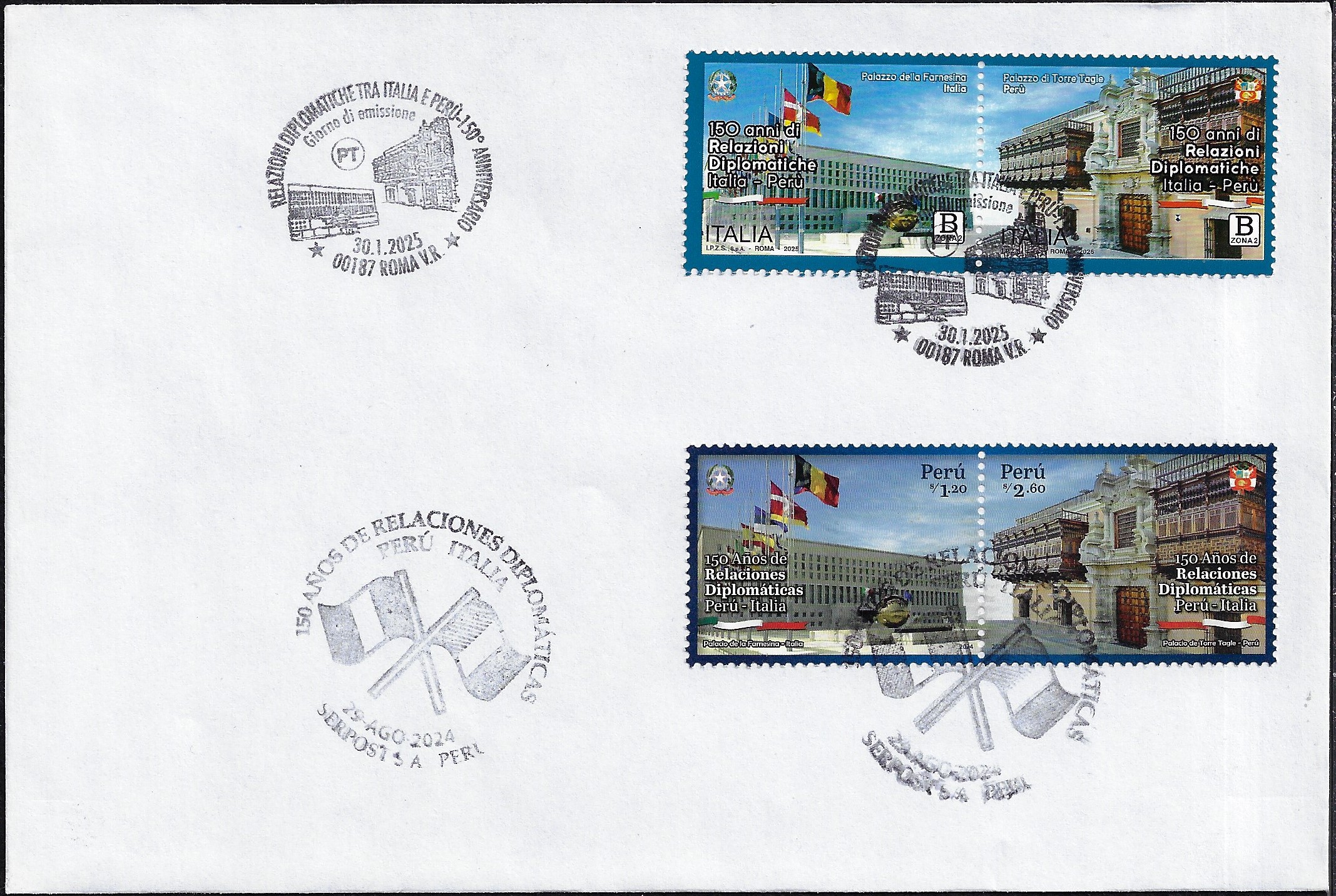 2025 Perù relazioni diplomatiche con l'Italia Congiunta FDC mista