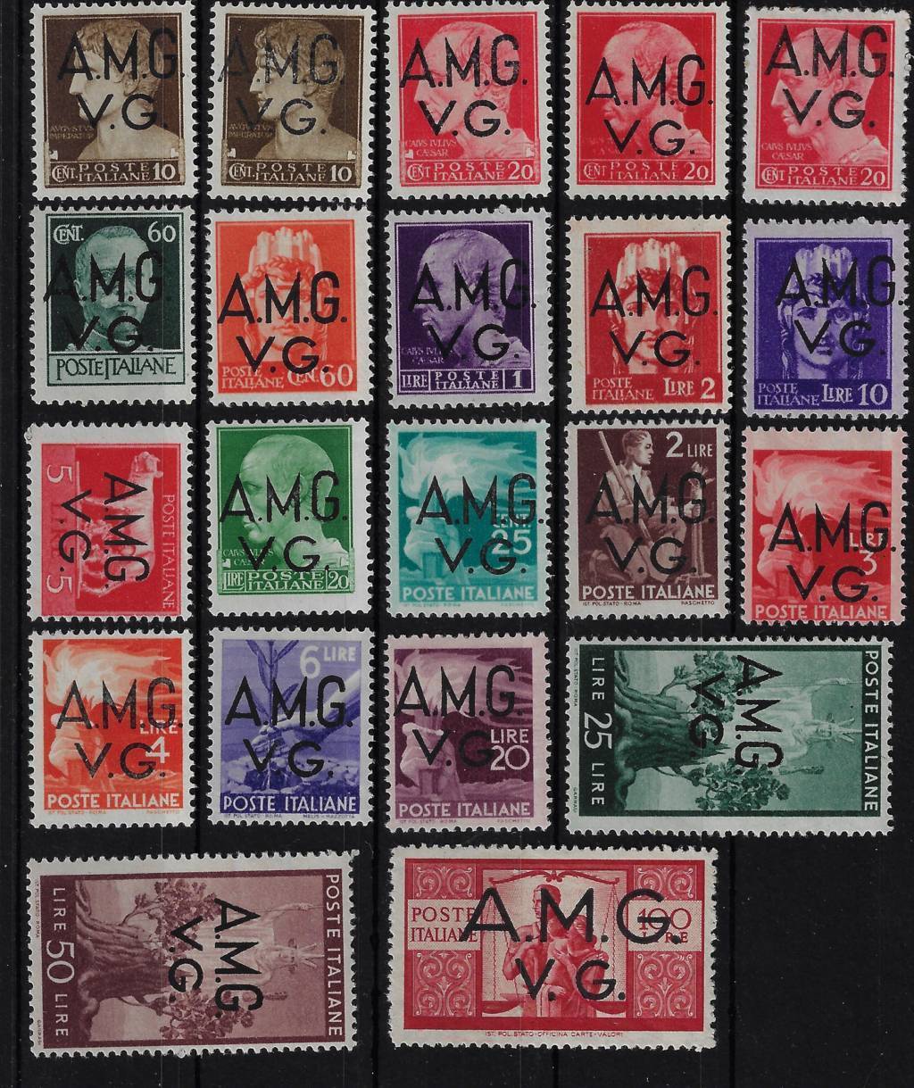 1945 Democratica soprastampati