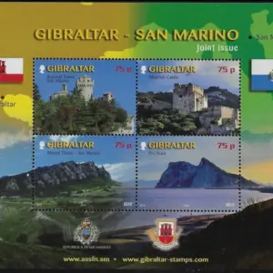 2010 Gibilterra Amicizia Foglietto congiunta