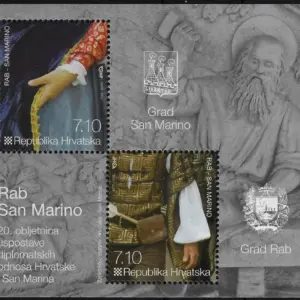 2012 Croazia Scarpellino Foglietto congiunta