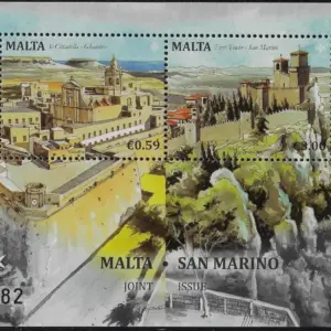 2016 Malta Rapp.Amicizia Foglietto congiunta