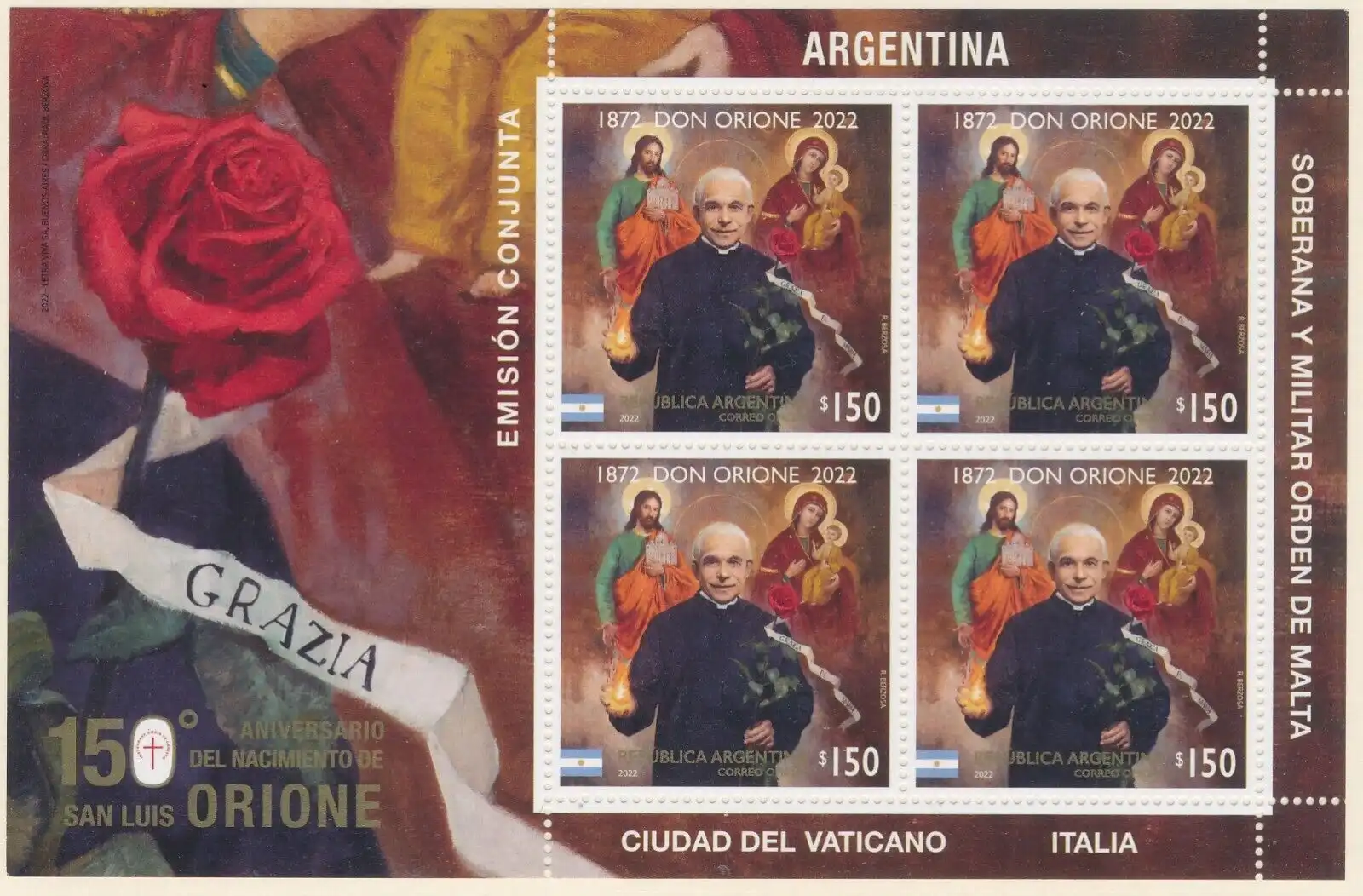 2022 Argentina Don Orione Minifoglio Congiunta