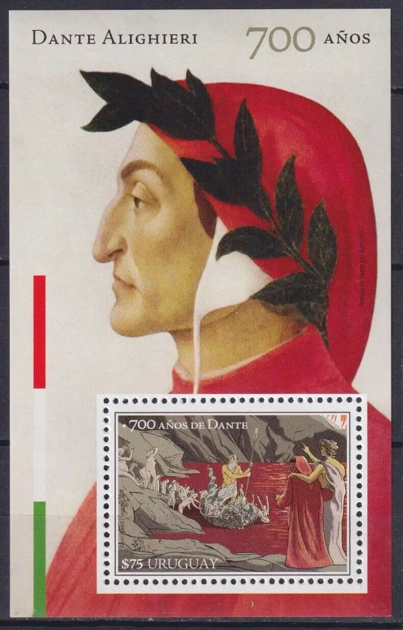 2021 Uruguay 700° Dante Foglietto Congiunta