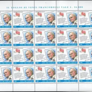 1998 Vaticano Italia'98 minifoglio Congiunta