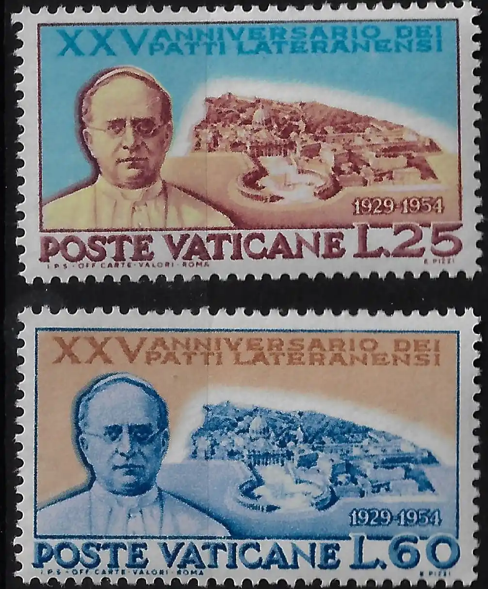 1954 Vaticano Patti Lateranensi Congiunta