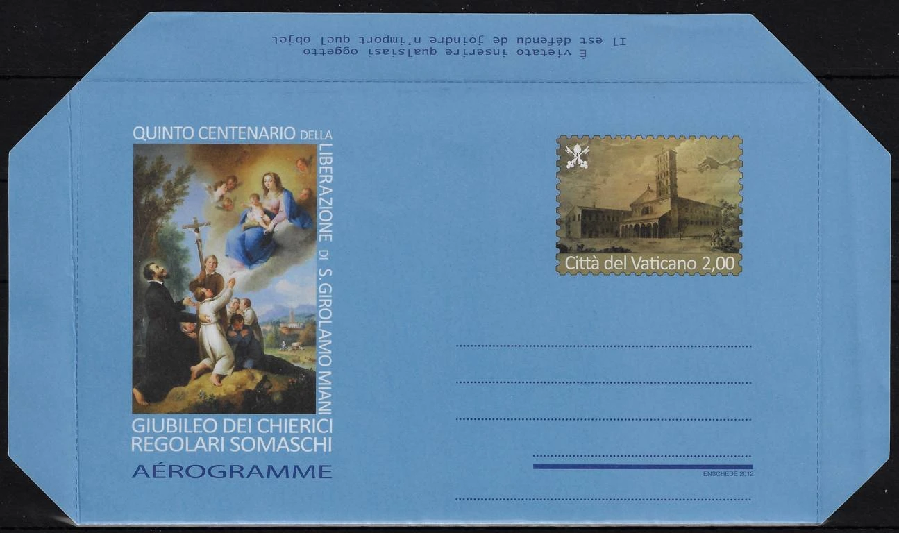 2012 Vaticano Anno Giubilare Somasco Congiunta