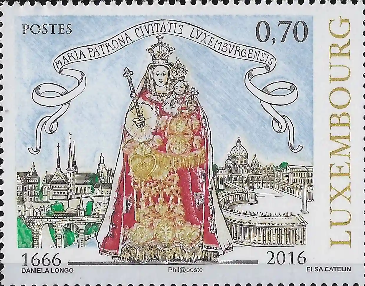 2016 Lussemburgo Vergine Maria congiunta