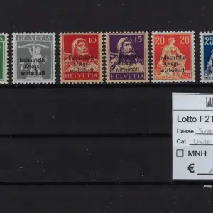 1918 Sovrastampati Industria di Guerra serie completa Cat 9/16