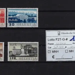 1938 NU serie completa Catalogo Unificato 307/310