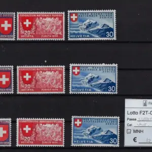 1939 Fiera serie completa Catalogo Unificato 320/328