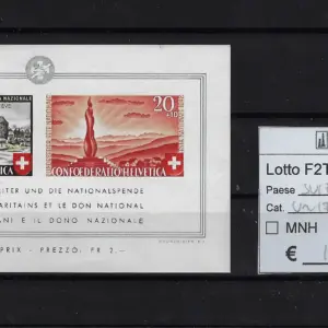 1942 Samaritani foglietto Catalogo Unificato BF8