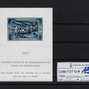 1945 Filatelia foglietto Catalogo Unificato BF11