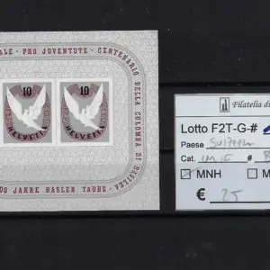 1945 Filatelia foglietto Catalogo Unificato BF13