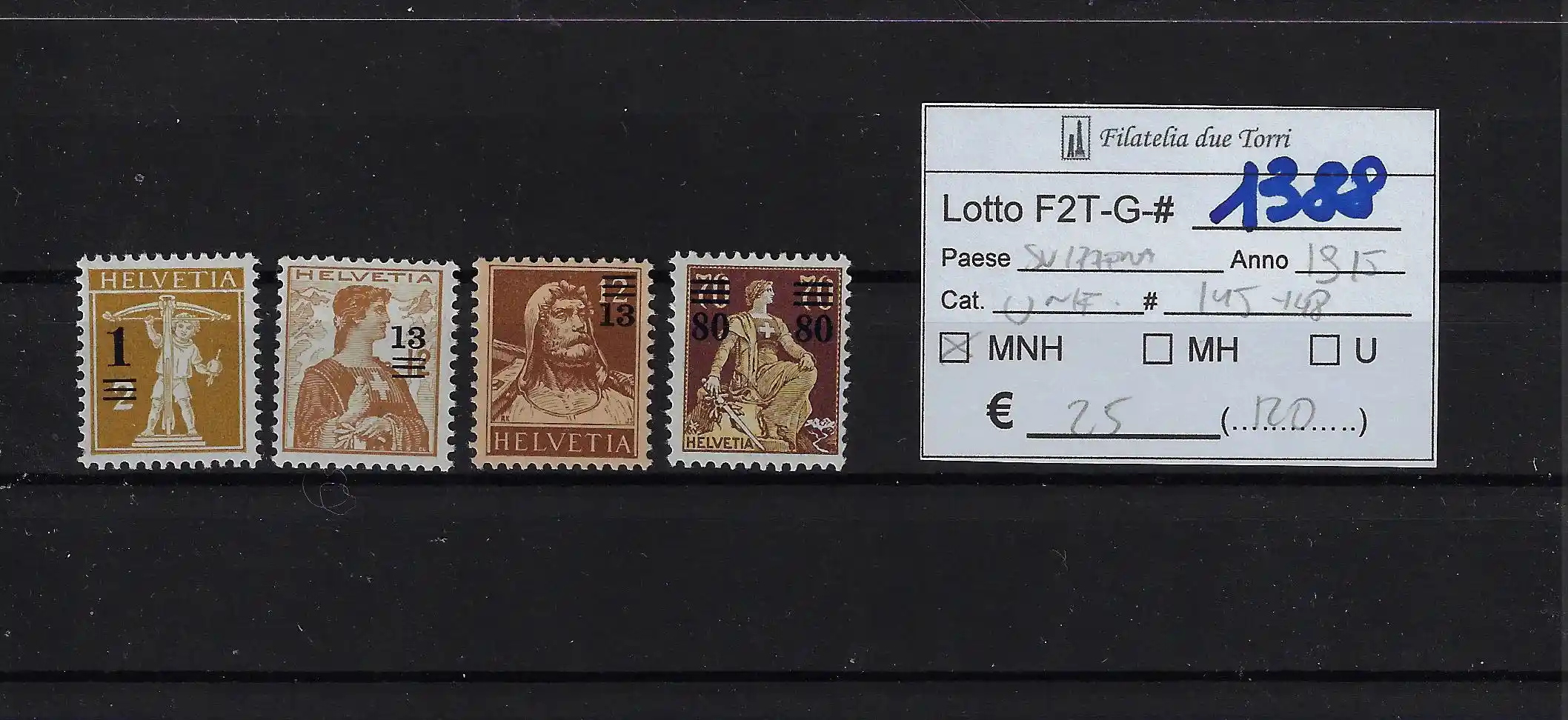 1915 Soggetti diversi serie completa Catalogo Unificato 145/148