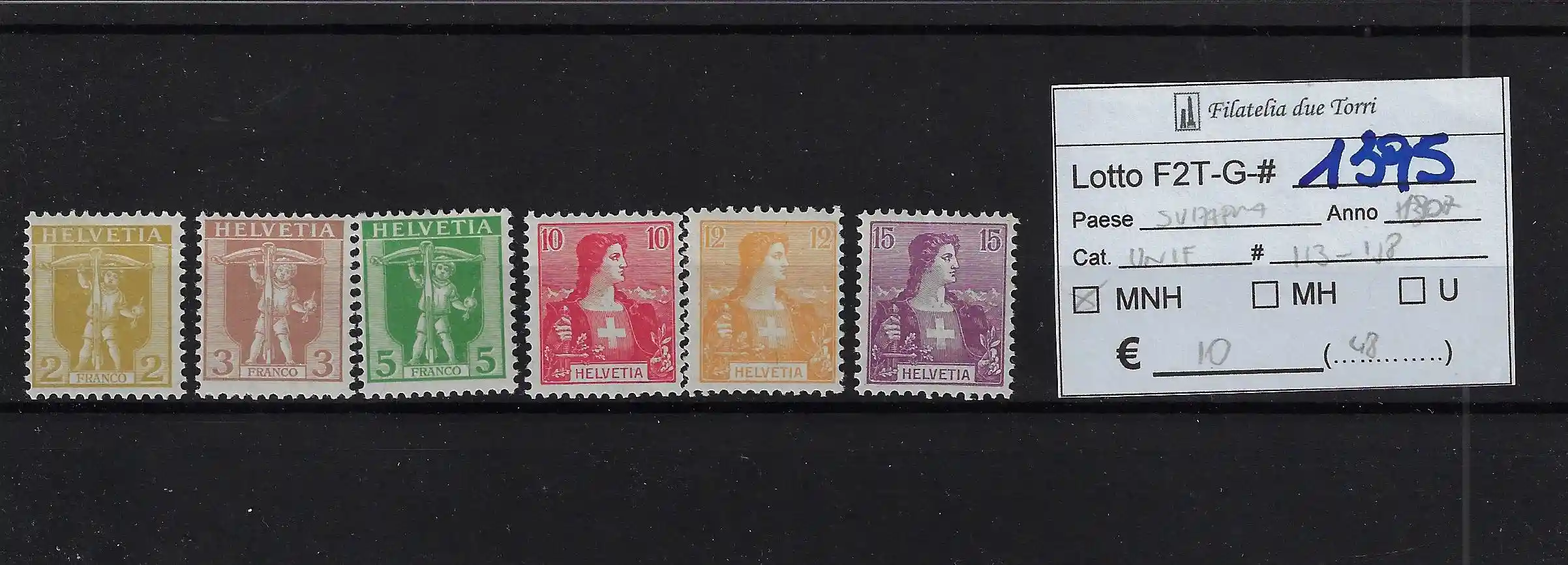 1907 Soggetti diversi serie completa Catalogo Unificato 113/118