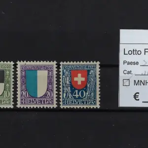 1922 Pro Juventute serie completa Catalogo Unificato 188/191