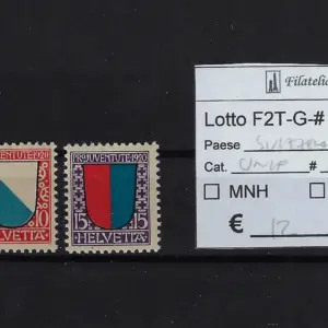 1920 Pro Juventute serie completa Catalogo Unificato 176/178