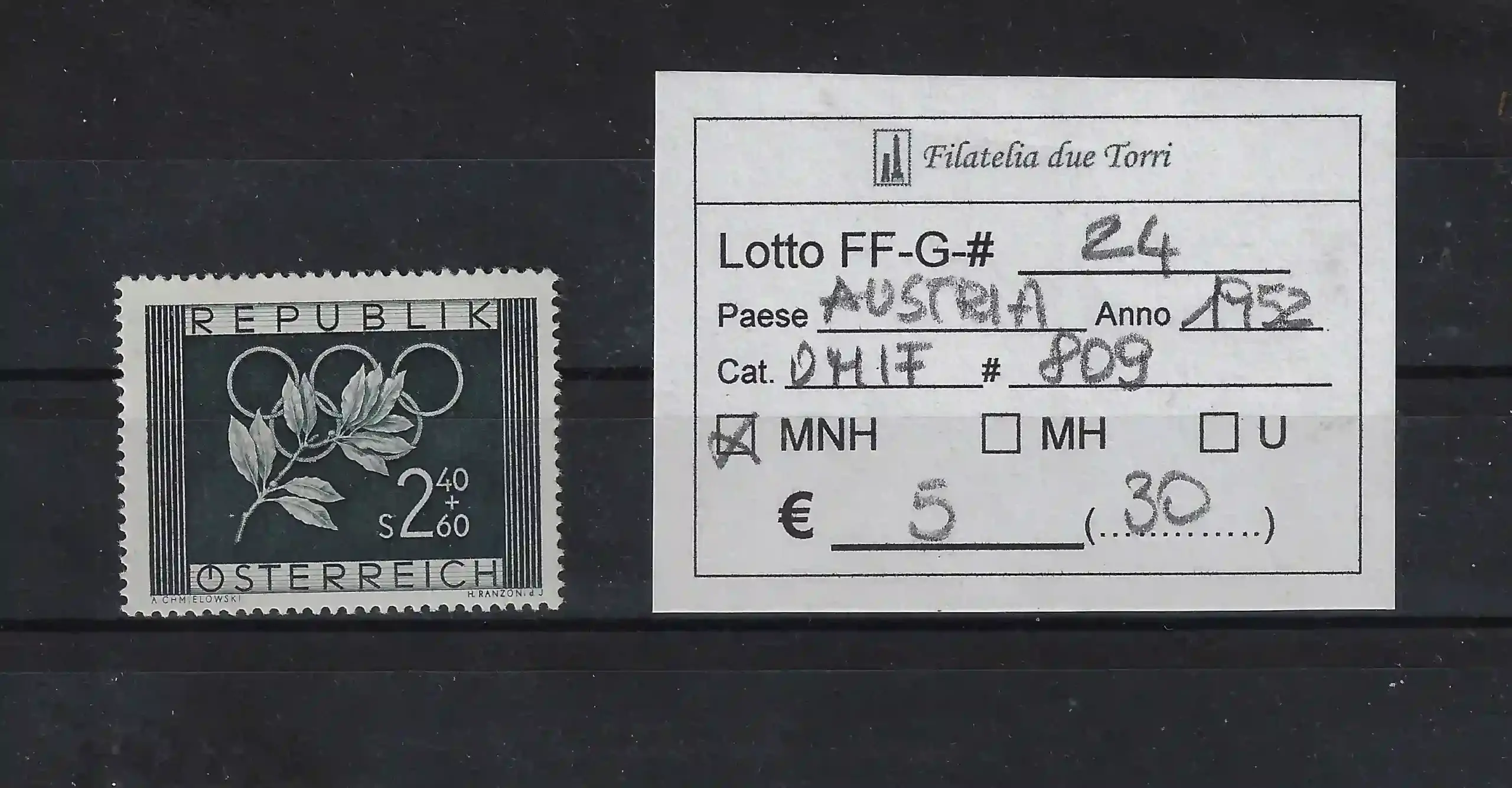 1952 Olimpiadi Unif 809