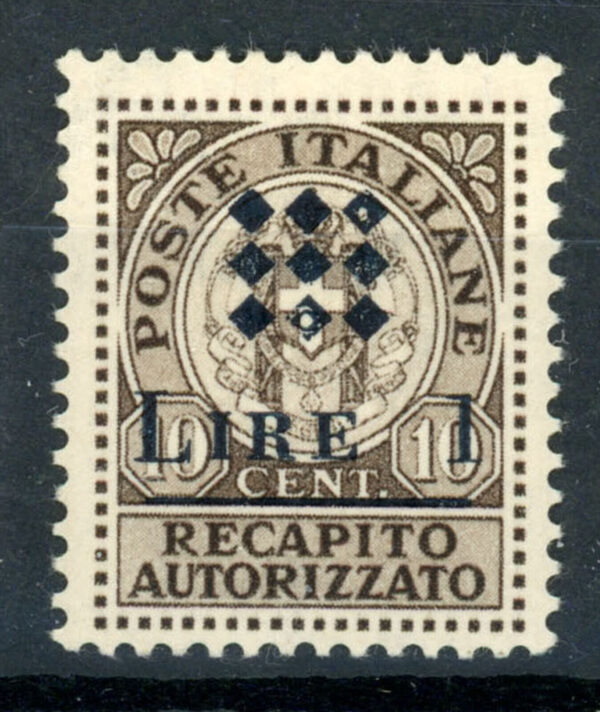 1945 Recapito Autorizzato Soprastampato