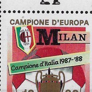 1988 Milan Campione Sopr. Coppa Campioni 1989