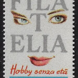 1992 Giornata Filatelia adesivo da Libr d. 14 1/4 x 14