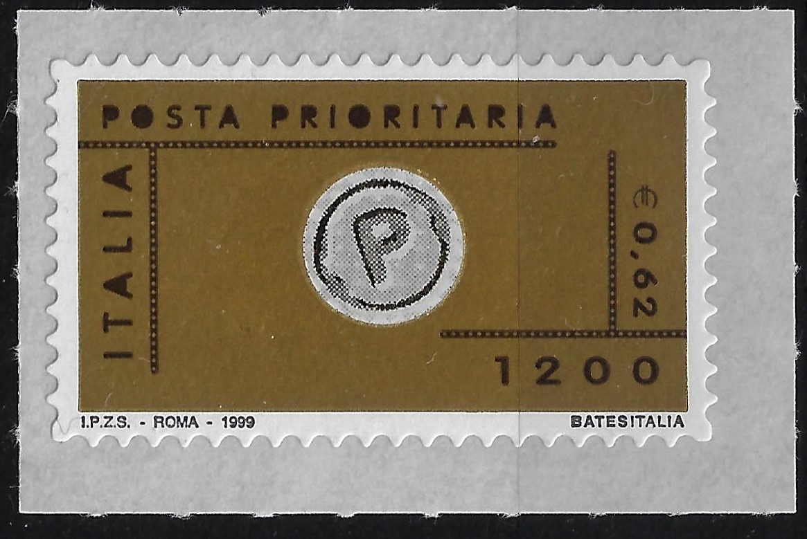 1999 Prioritario €. 0,62 P senza gamba