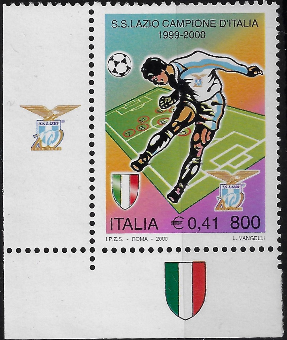 2000 Lazio Campione appendice in angolo