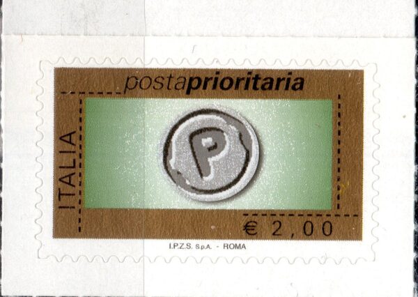 2008 Prioritario €. 2,00 senza millesimo