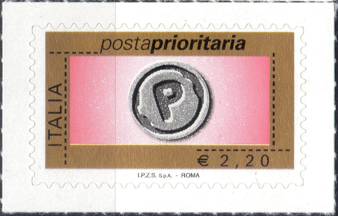 2008 Prioritario €. 2,20 senza millesimo