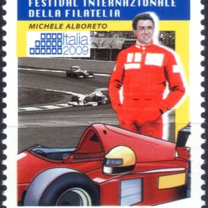 2009 Festival Filatelia Sport Michele Alboreto