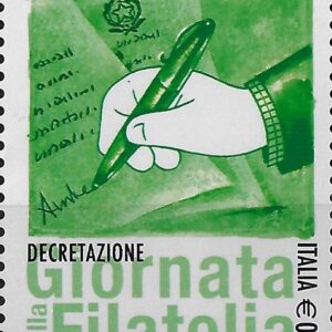 2012 Giornata Filatelia La firma del decreto