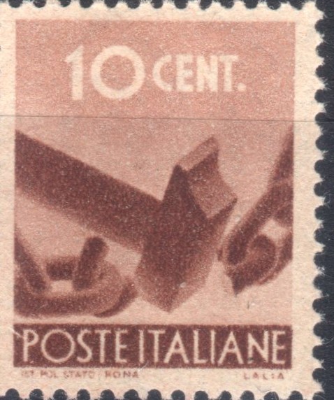 1945 10 centesimi Democratica