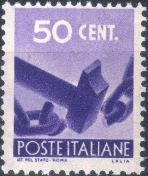 1945 50 centesimi Democratica