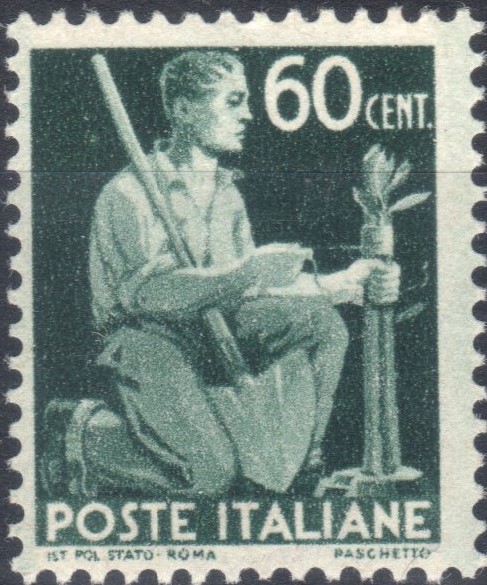 1945 60 centesimi Democratica