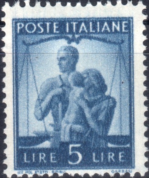 1945 5 £. Democratica