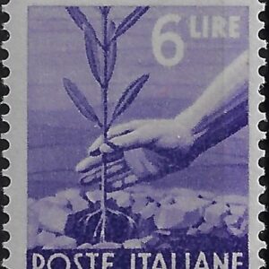1945 6 £. Democratica