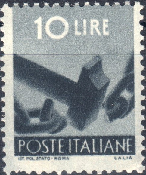 1945 10 £. Democratica