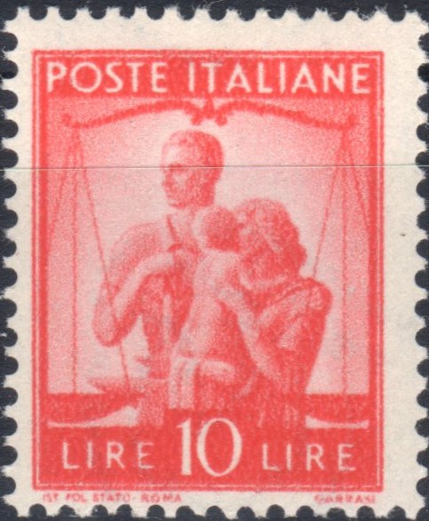 1945 10 £. Democratica