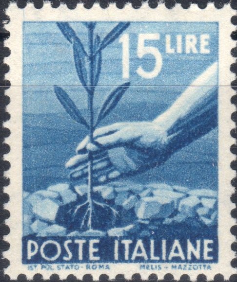 1945 15 £. Democratica