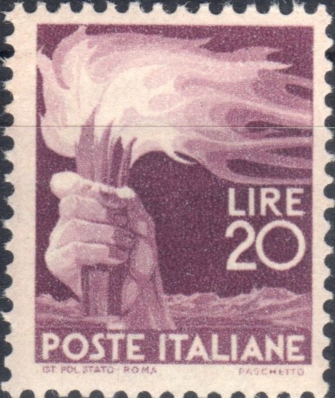 1945 20 £. Democratica