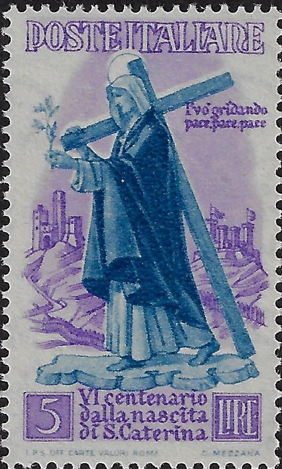 1948 £ 5 S. Caterina da Siena
