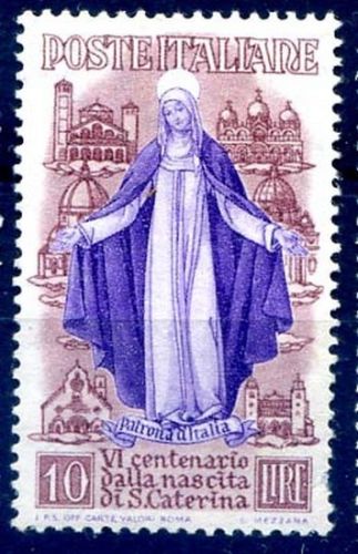 1948 £ 10 S. Caterina da Siena